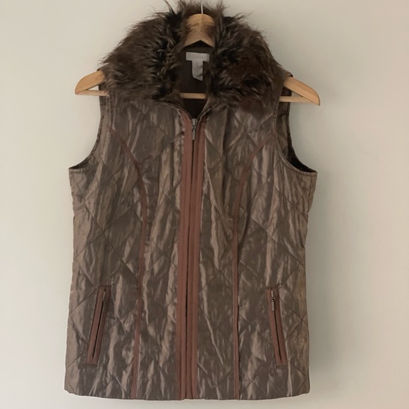 Chico's Quilted Shine Vest - Picture 9 of 10